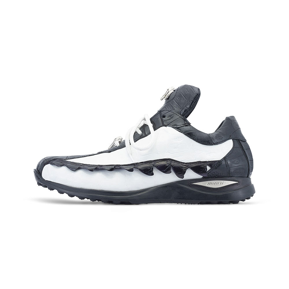 Mauri 8727/1 Crawler Baby Croc / Hornback tail Sneakers Black / White
