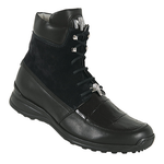 Mauri 8790 Suede & Nappa & Alligator Sneakers Black