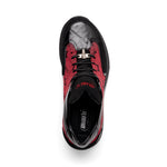 Mauri 8804/7 Vamp Suede/ Baby Croc/ Patent/ Mauri Fabric Sneakers Black/ Red
