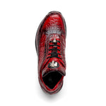 Mauri 8900/2 Alligator/ Nappa Sneakers Red/ Dirty Black
