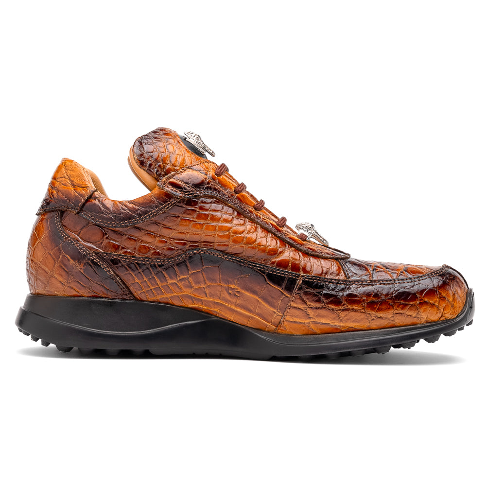 Mauri 8900/2 Alligator/ Nappa Sneakers Toffee/ Dirty Black