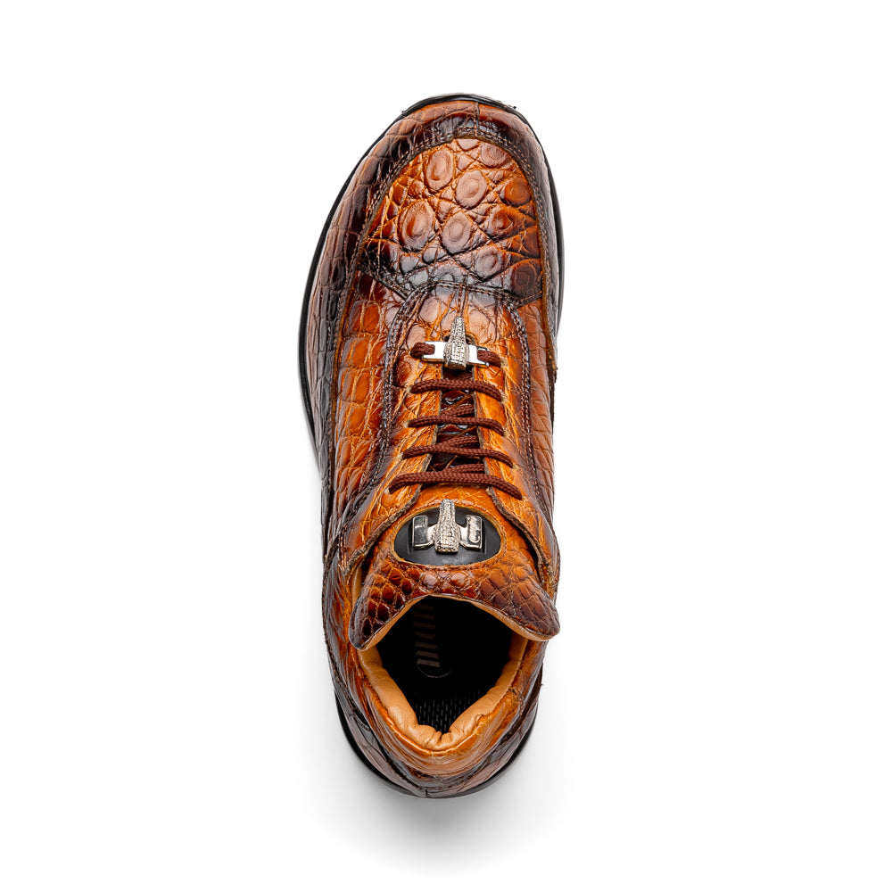 Mauri 8900/2 Alligator/ Nappa Sneakers Toffee/ Dirty Black