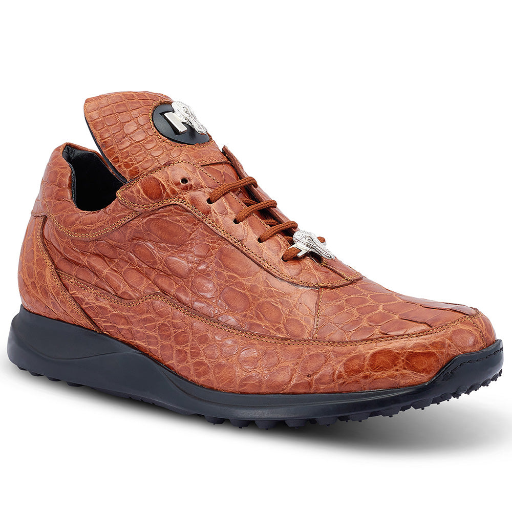 Mauri 8900/2 Alligator Sneakers Cognac