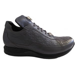 Mauri 8900 Croc & Patent Sneakers Medium Gray