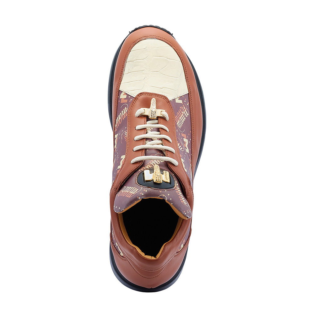 Mauri 8900/2 Tag Sneakers Cognac / Cream / M Shade Print Brown