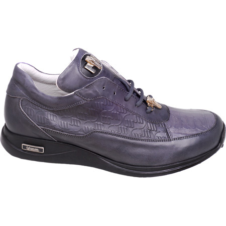 Mauri 8900 Nappa & Croco Sneakers Gray