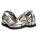 Mauri 8923 Metal Crocodile & Calfskin Sneakers