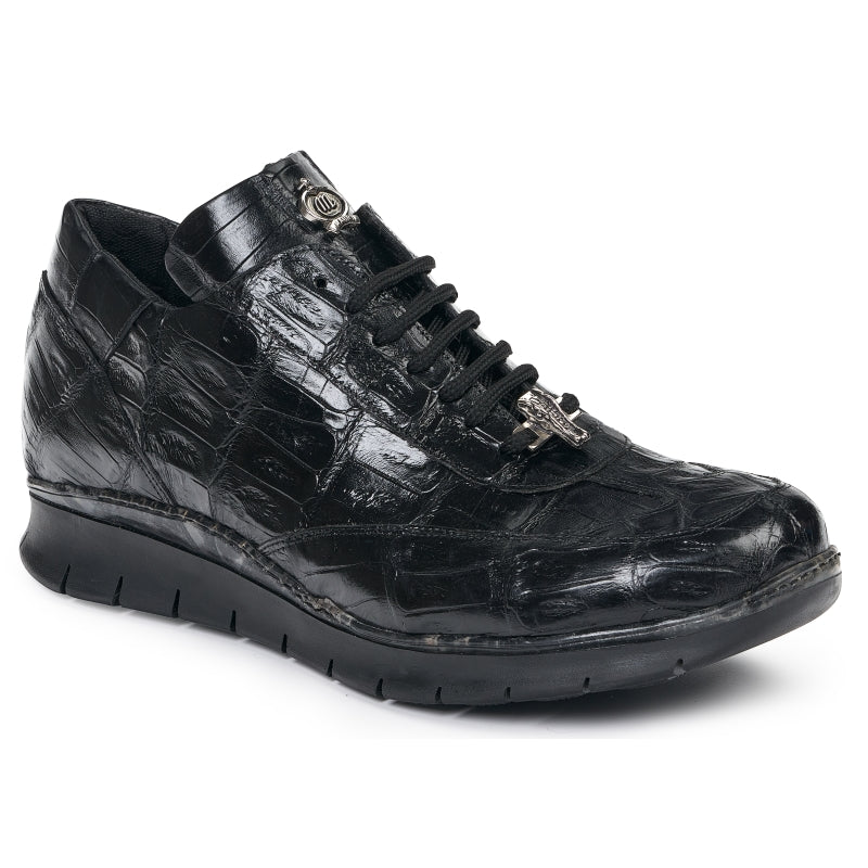 Mauri 8932 Crocodile Sneakers Black