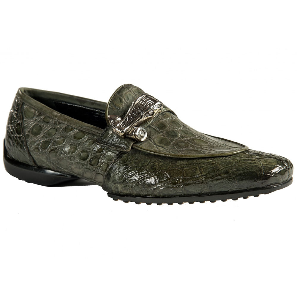 Mauri 9200 Body Alligator / Nappa Shoes Green