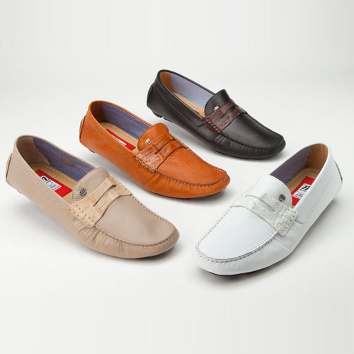 Mauri 9247 Palio Calfskin & Crocodile Driving Loafers