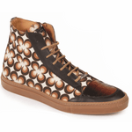Mauri M730 Fontanesi Crocodile & Fabric Sneakers Multi Brown