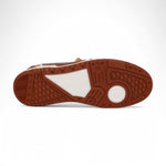 Mauri Abstract 8435 Nappa/Baby Crocodile/Double M Fabric Sneakers Gold/Toffee/White/Beige