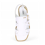 Mauri Antigua 5197 Ostrich Leg Sandals White