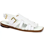 Mauri Antigua 5197 Ostrich Leg Sandals White