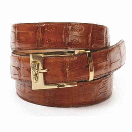 Mauri Baby Crocodile Belt Gold