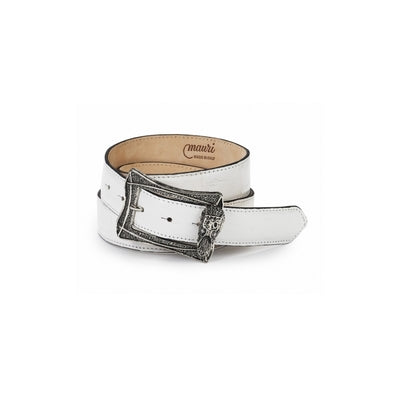 Mauri-Baby-Crocodile-Belt-White
