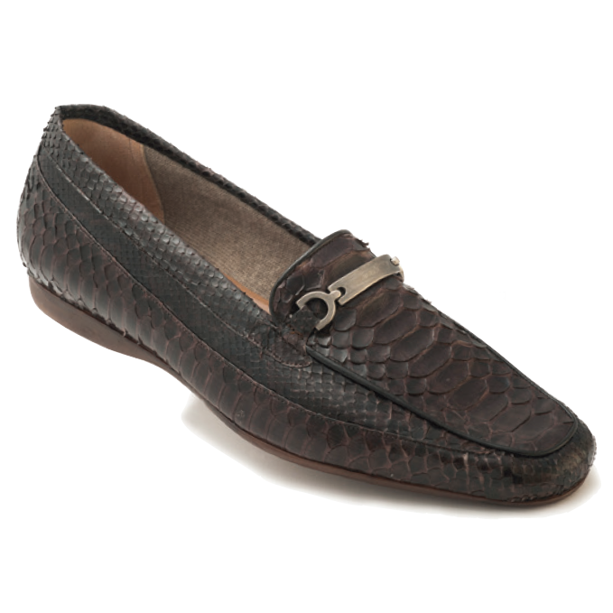 Mauri Blanc 9233 Python Loafers Brown