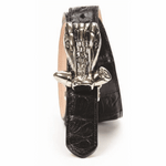 Mauri Baby Crocodile Belt Black