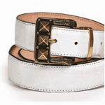 Mauri Baby Crocodile Belt White