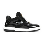 Mauri Breeze 8498/1 Patent/Baby Crocodile/Mesh Fabric/Nappa Sneakers Black