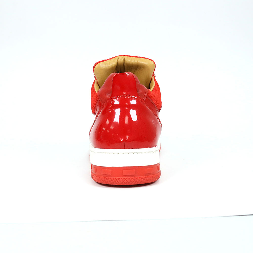 Mauri Breeze 8498/1 Patent/Baby Crocodile/Mesh Fabric/Nappa Sneakers Red