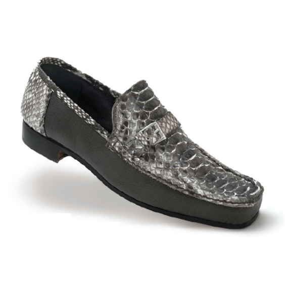 Mauri Ca'd'oro 3942 Python & Nappa Loafers Gray