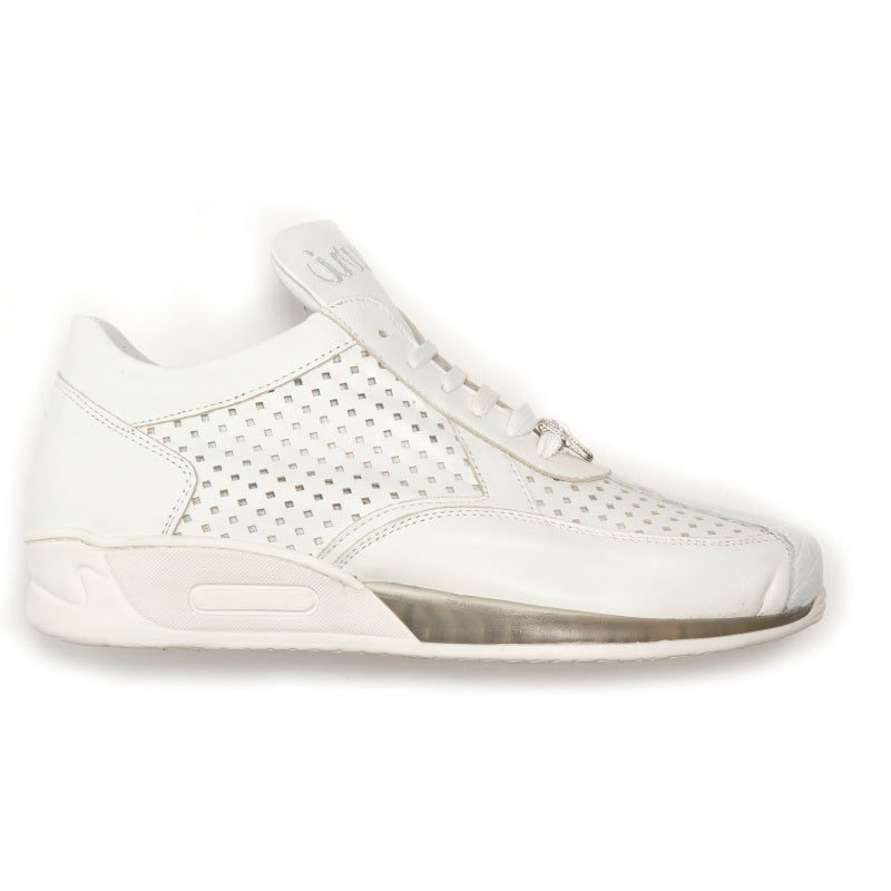 Mauri Cherry M770 Nappa & Crocodile Sneakers White