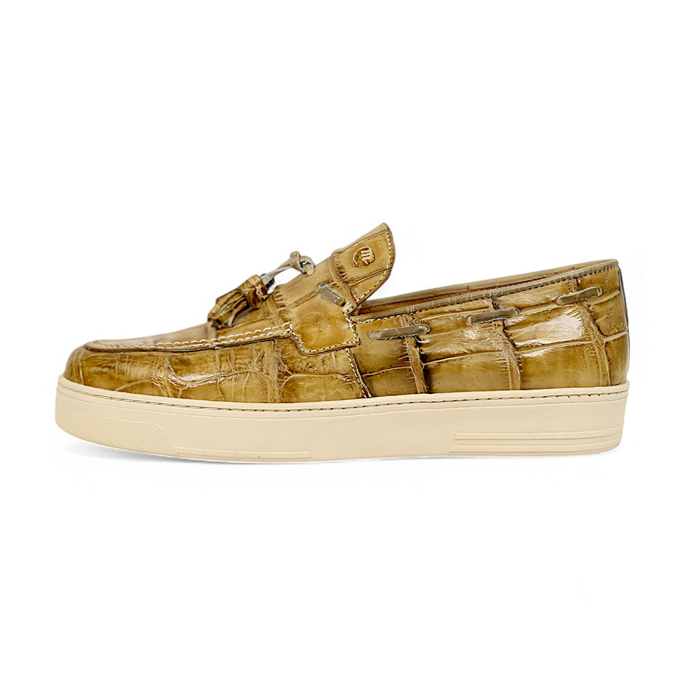 Mauri Chill 8800/1 Alligator/Calfskin Loafers Mustard