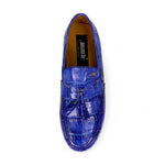 Mauri Chill 8800/1 Alligator/Calfskin Loafers Royal Blue