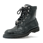 Mauri Commando 4637 Alligator & Ostrich Boots Black