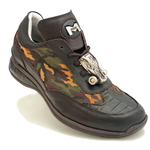 Mauri Concrete Jungle 8655 Crocodile & Nappa Sneakers Camo / Sport Rust