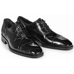 Mauri 4818 Correggio Genuine Body Alligator Oxfords Black