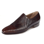Mauri Danieli 4528 Alligator & Peccary Cap Toe Loafers Brown