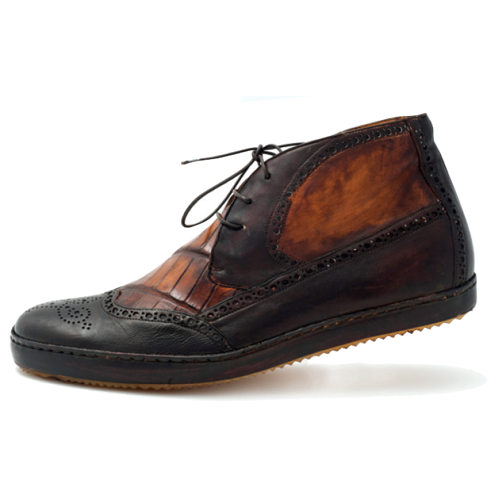 Mauri D'este 8563 Wingtip Brogue Sneaker Boot Sport Rust