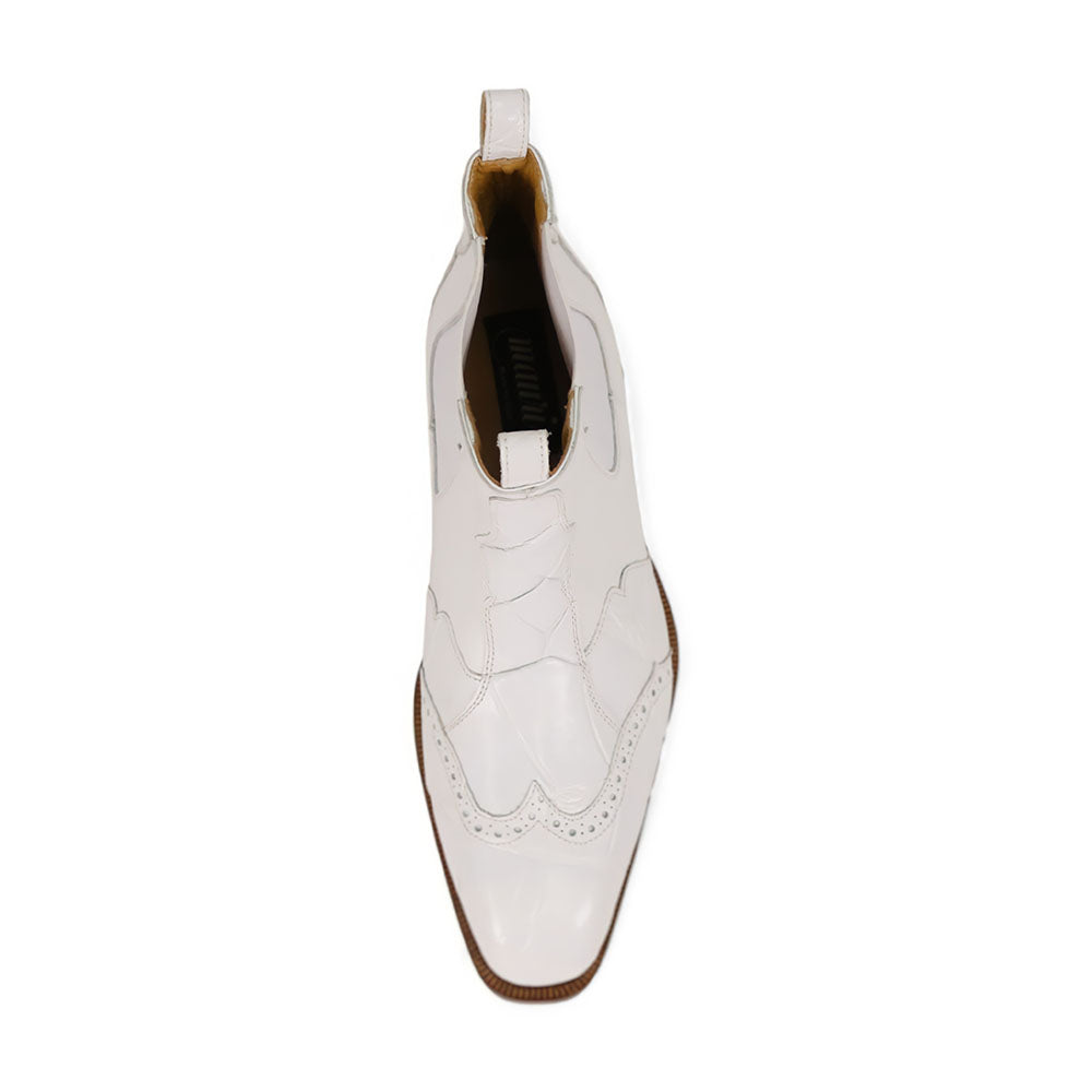 Mauri Ebony 1092/3 Alligator/Calfskin Boots White