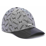 Mauri Ostrich Leg & Fabric Leather Hat Black