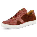 Mauri Freeze 8418 Nappa Croc & Velvet Sneakers Gold / Camel