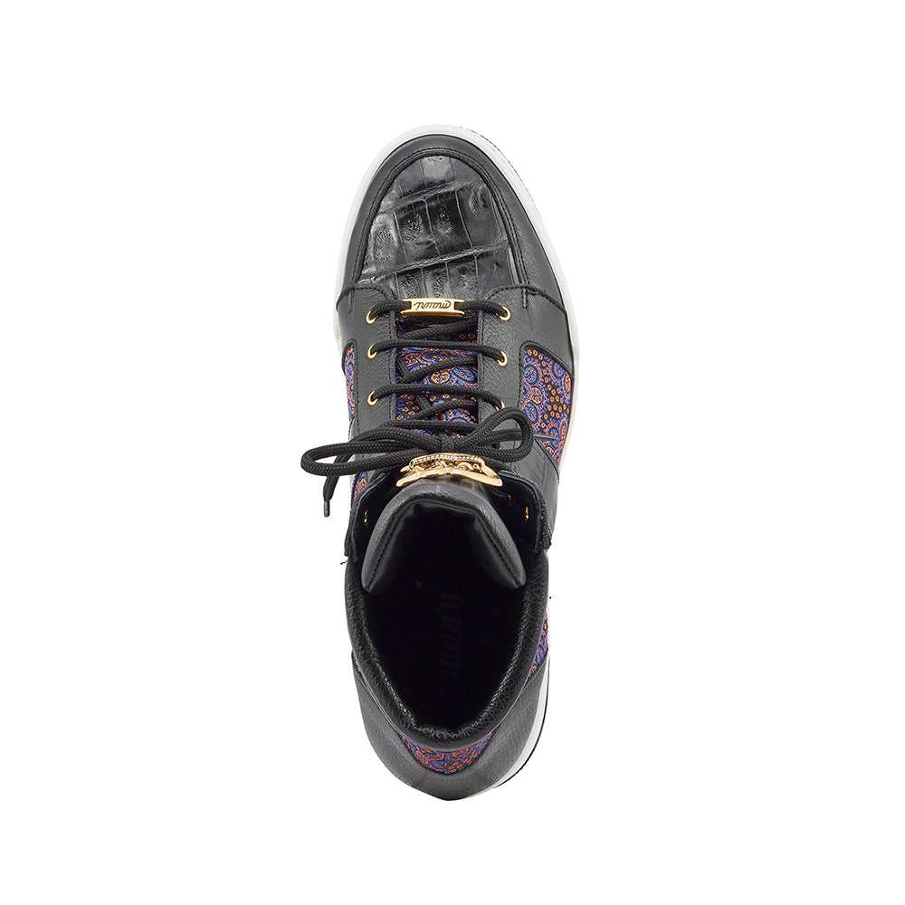 Mauri Genesis 8411 Time / Baby Croc & Matahari Fabric Sneakers Black / Blue / Orange