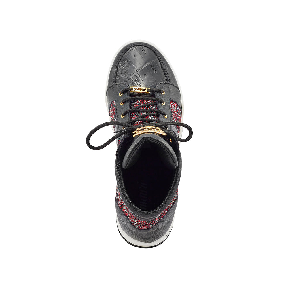 Mauri Genesis 8411 Time / Baby Croc & Matahari Fabric Sneakers Red / Black