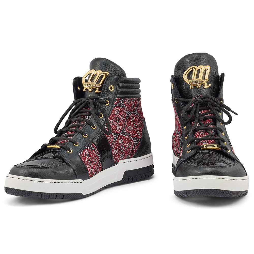 Mauri Genesis 8411 Time / Baby Croc & Matahari Fabric Sneakers Red / Black