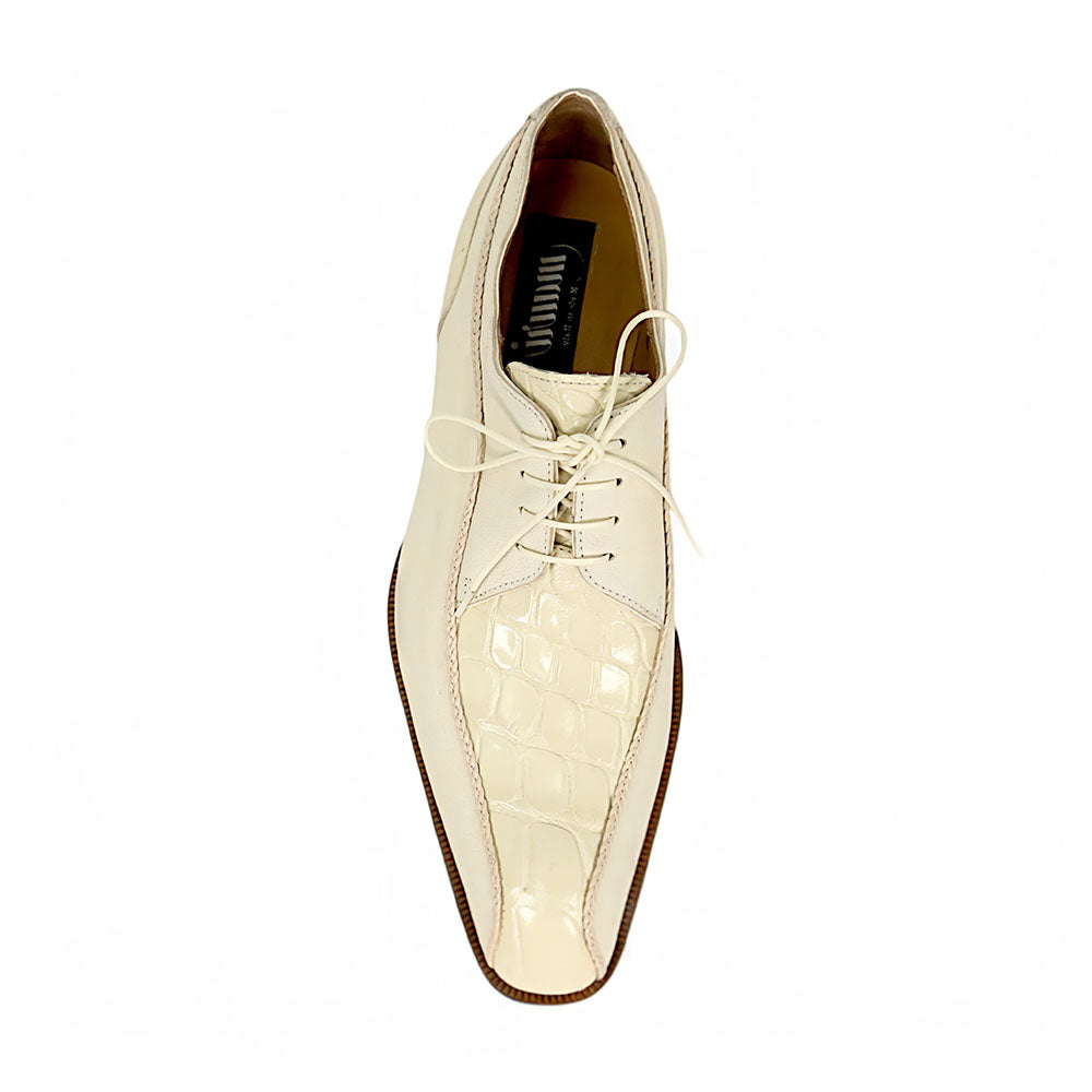 Mauri Gentleman 3251 Goatskin/Alligator Shoes Cream
