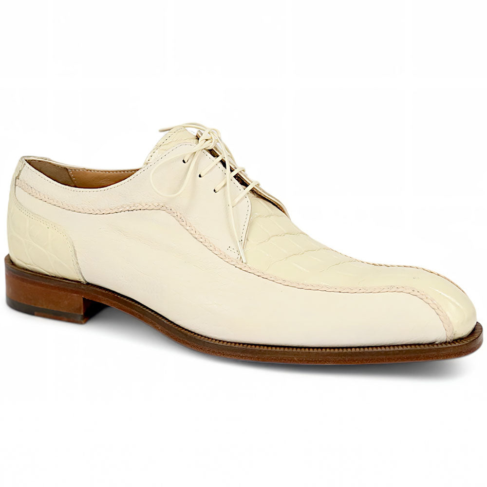 Mauri Gentleman 3251 Goatskin/Alligator Shoes Cream