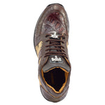 Mauri Graffiti 8425 Ostrich Leg / Baby Croc / Mauri Fabric & Nappa Sneakers Sp Rust / Taupe (SPECIAL)