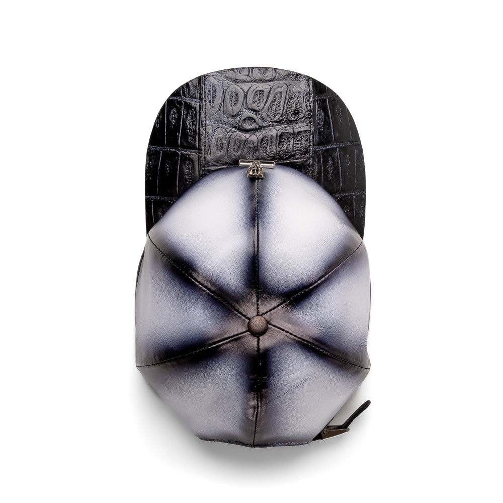 Mauri H65 Baby Croc/ Nappa Hat Black/ White