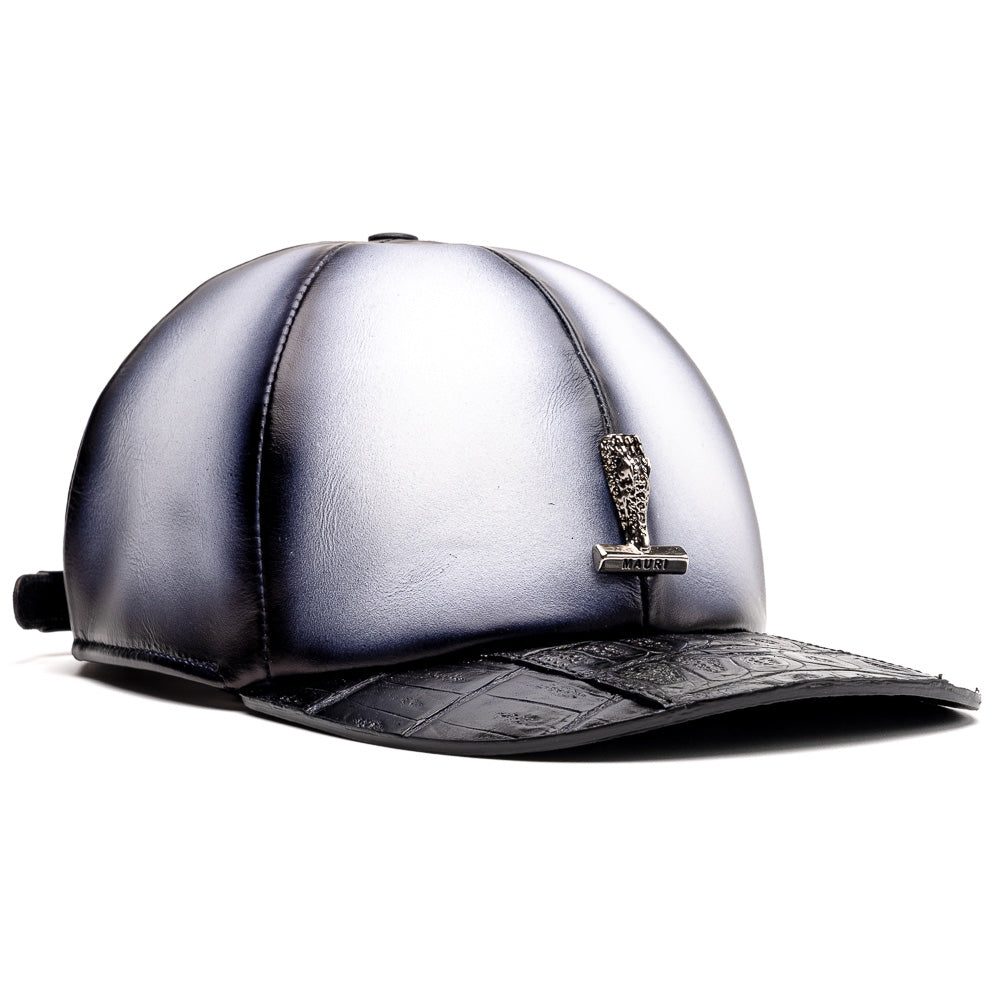 Mauri H 65 Baby Croc/ Nappa Hat Black/ White