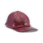 Mauri H65 Alligator Hat Solid Ruby Red