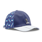Mauri H65 Baby Crocodile / Calfskin Hat White / M Shade Print Blue
