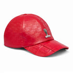 Mauri H65 Baby Crocodile / Embossed Nappa Cap Red