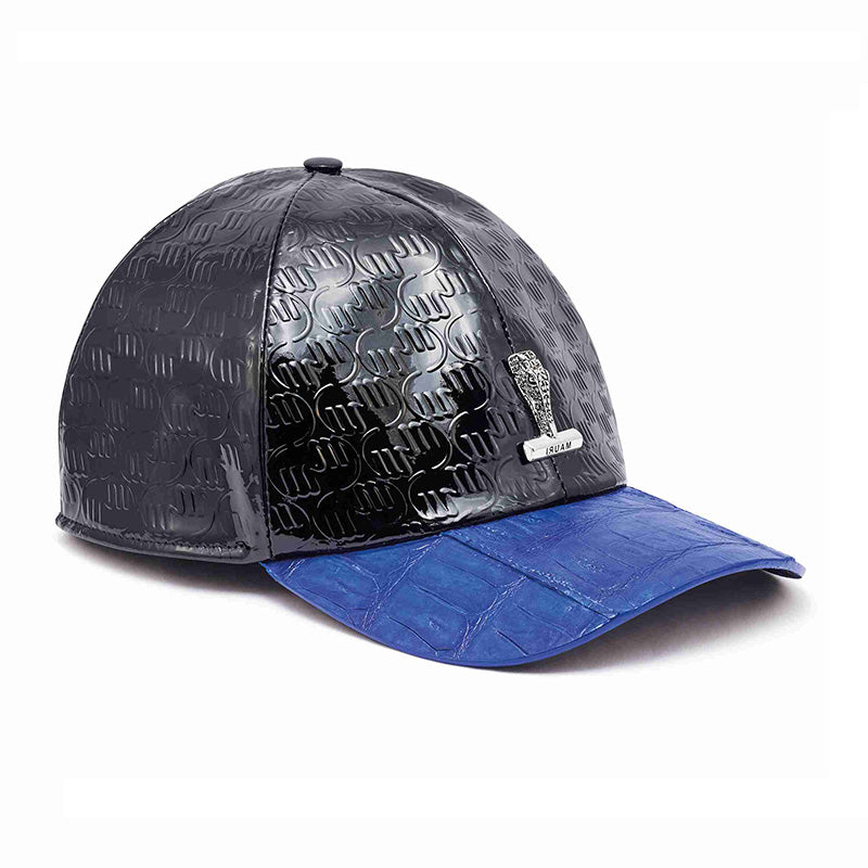 Mauri H65 Baby Crocodile / Embossed Patent Cap Black / Royal Blue