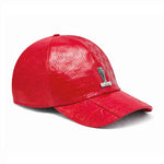 Mauri H65 Baby Crocodile / Embossed Patent Cap Red